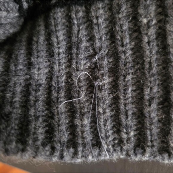 Sundance 100% Lambswool Knit 1/4 Zip Fair Isle Nordic Sweater Gray Tan Black L - Picture 13 of 13